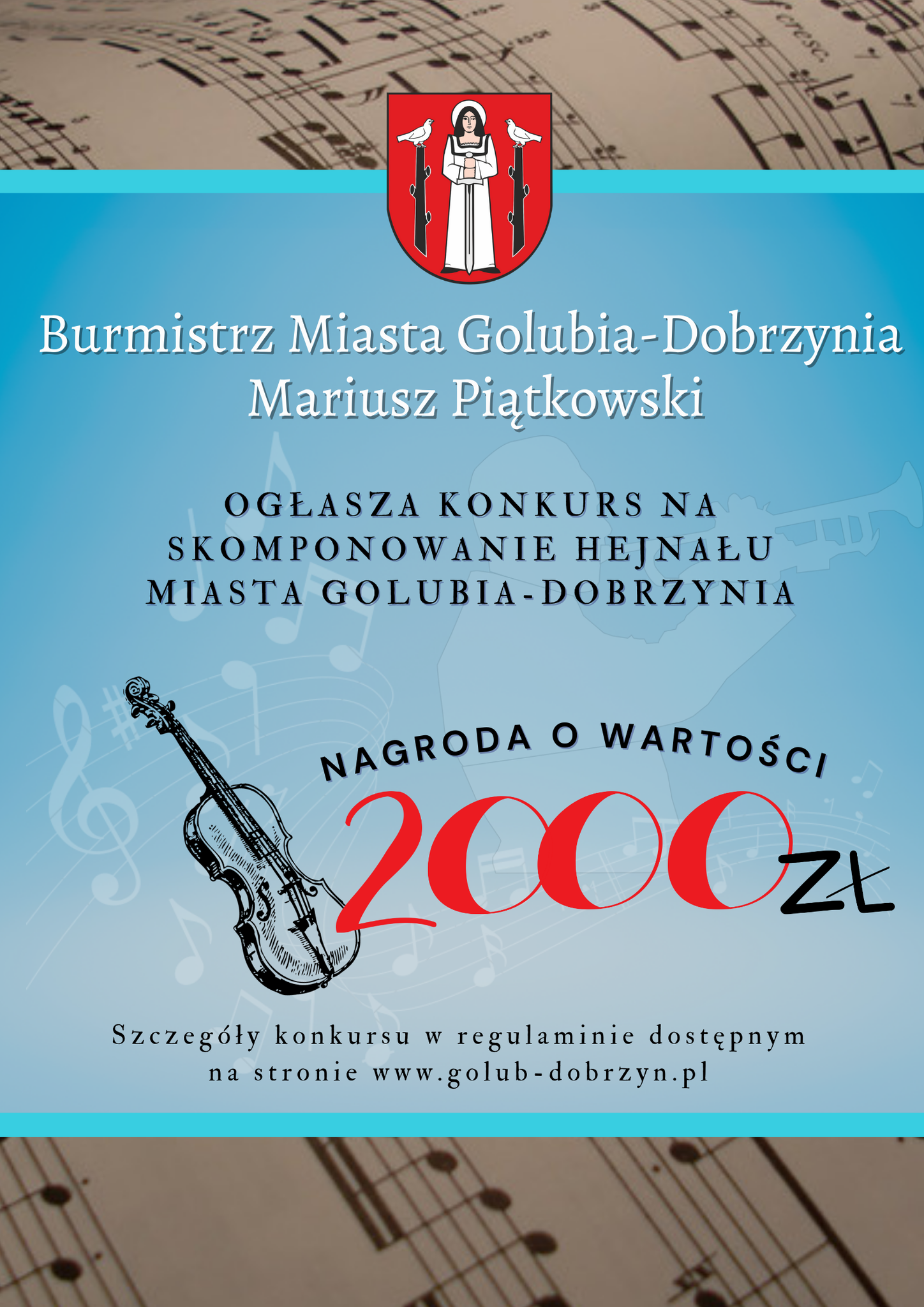 KONKURS NA HEJNAŁ MIASTA GOLUBIA-DOBRZYNIA