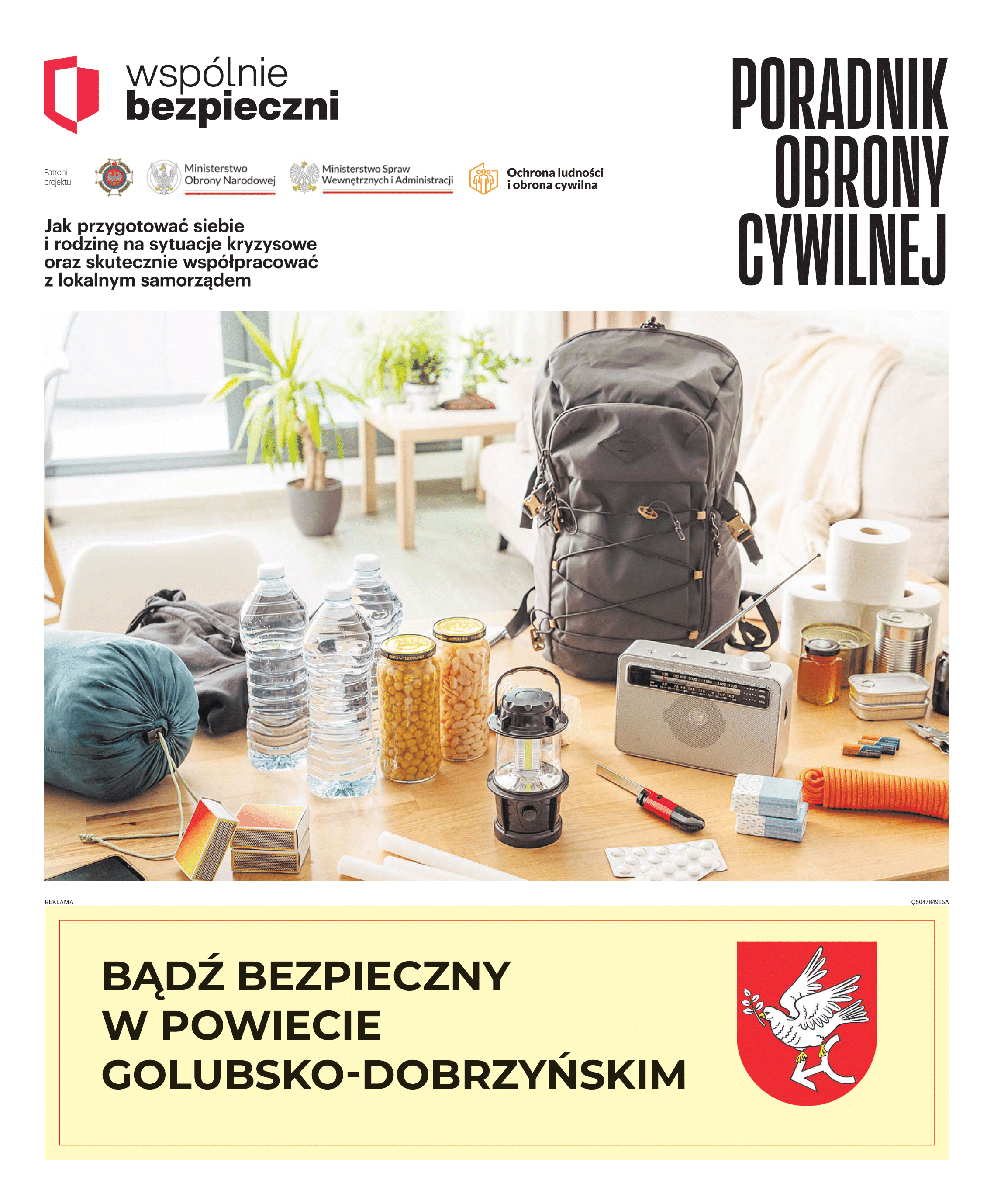 Poradnik Obrony Cywilnej - Bądź bezpieczny w Powiecie Golubsko-Dobrzyńskim