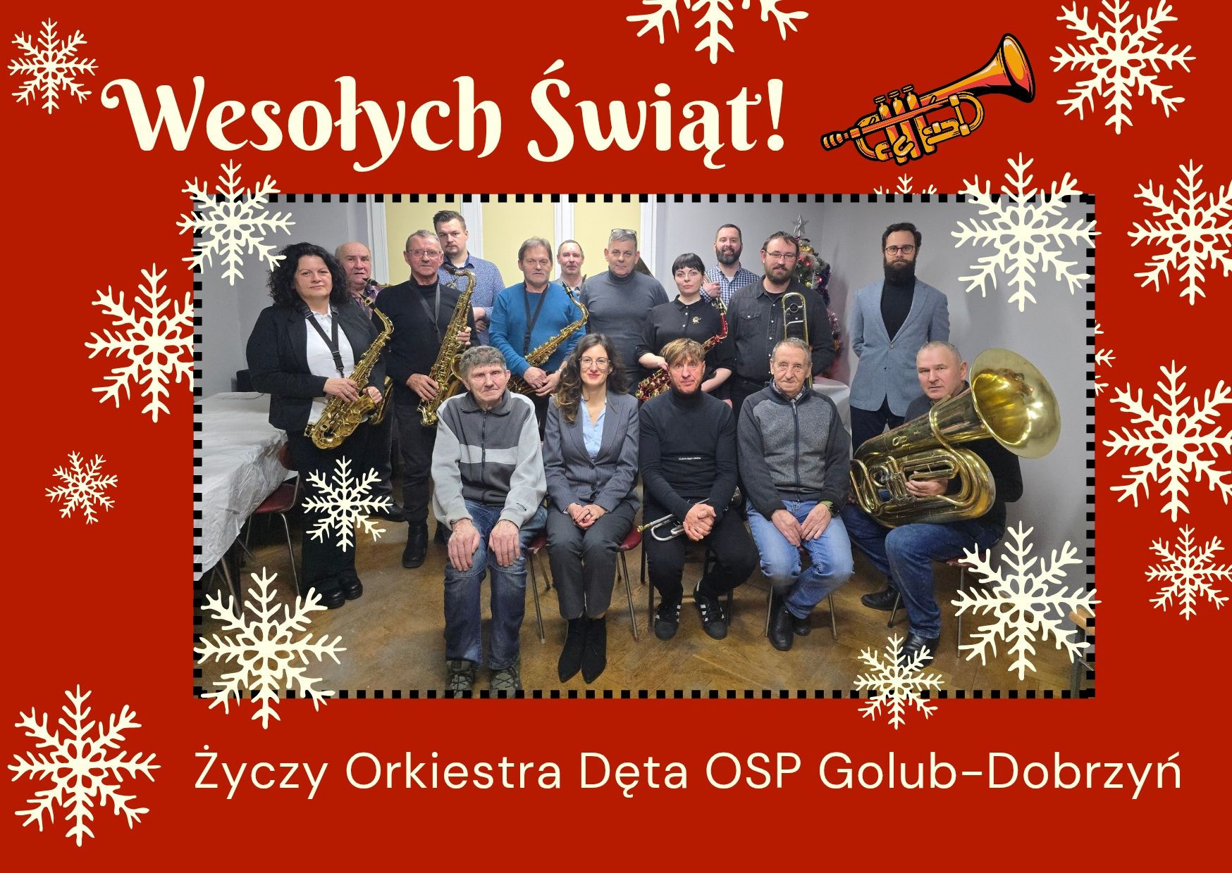 Muzyczne życzenia składa Orkiestra Dęta OSP Golub-Dobrzyń