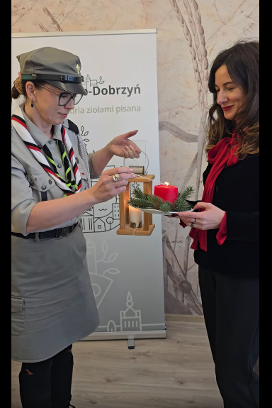 Dziękujemy Hufiec ZHP Golub-Dobrzyń  za Światełko Betlejemskie