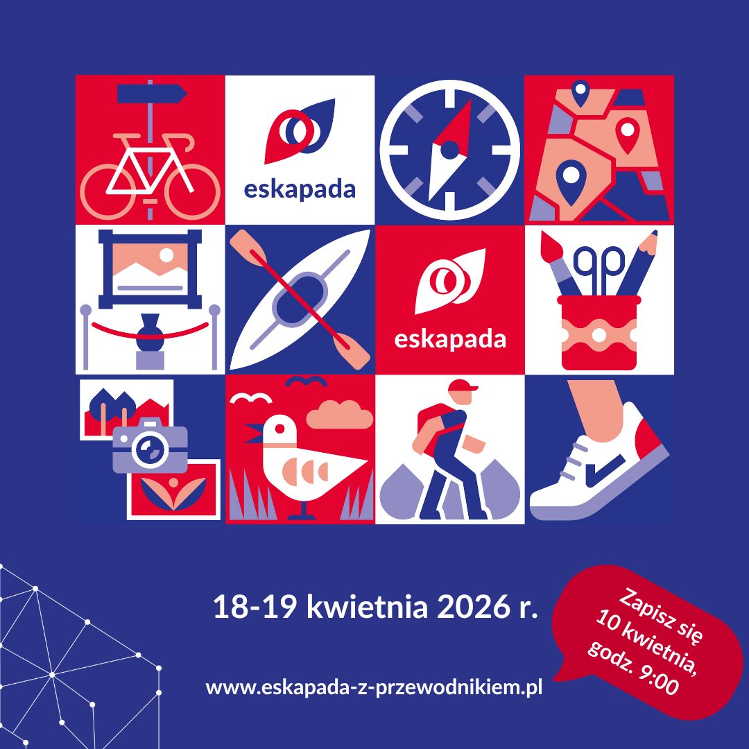 plakat z informacją o eskapadzie