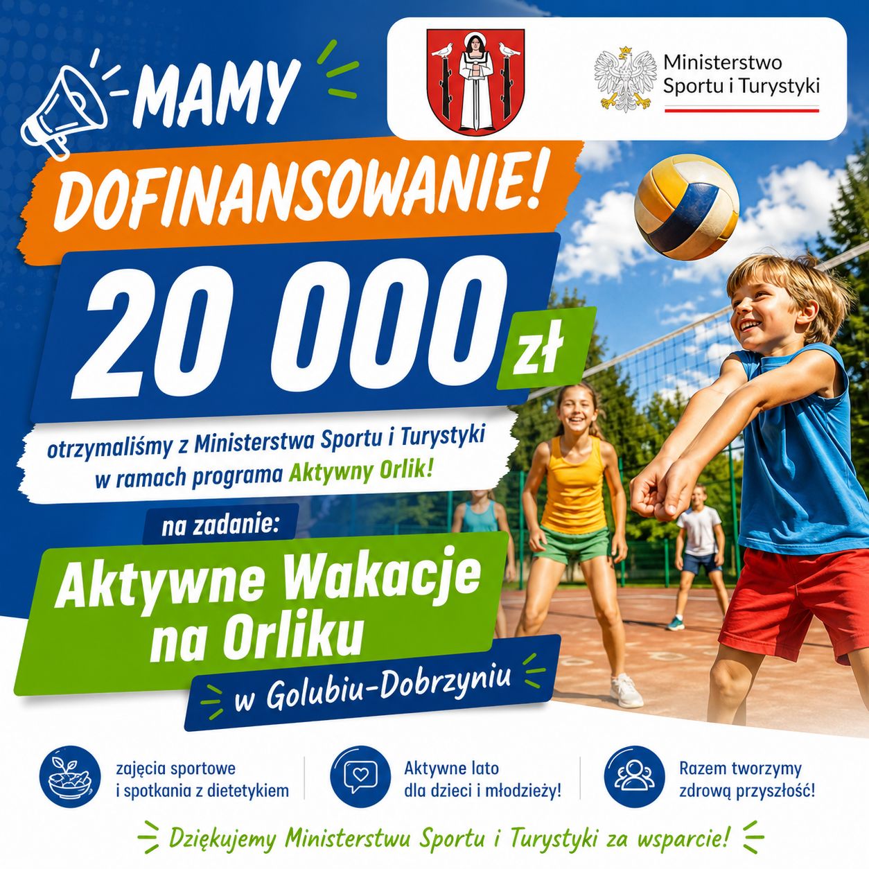 Mamy dofinansowanie z Ministerstwa Sportu i Turystyki