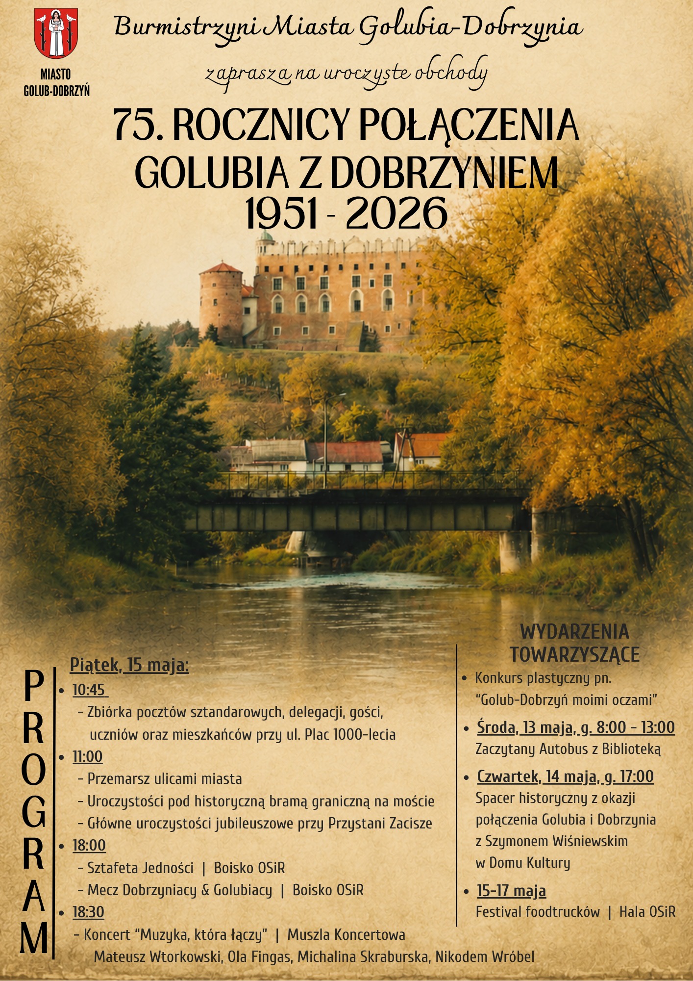 75. Rocznica Połączenia Golubia z Dobrzyniem