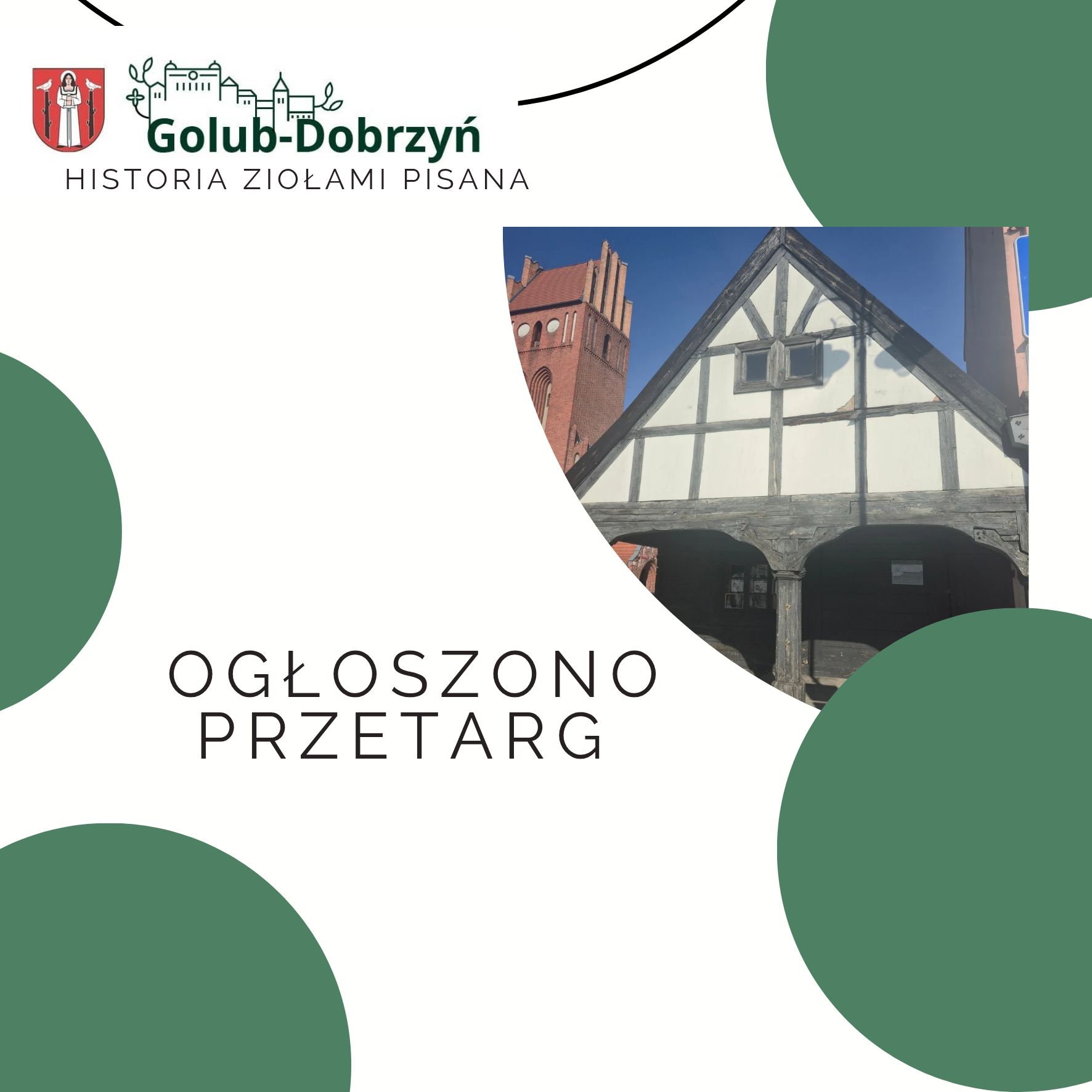 Ogłoszono postępowanie o udzielenie zamówienia publicznego na remont dachu w Domku Pod Kapturem w ramach zadania pn.: „Remont tzw. Domku Pod Kapturem w Golubiu-Dobrzyniu”