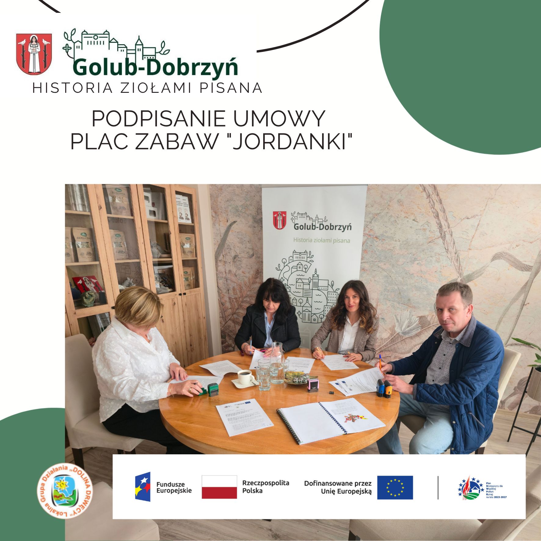 Podpisanie umowy na modernizację placu zabaw "Jordanki"